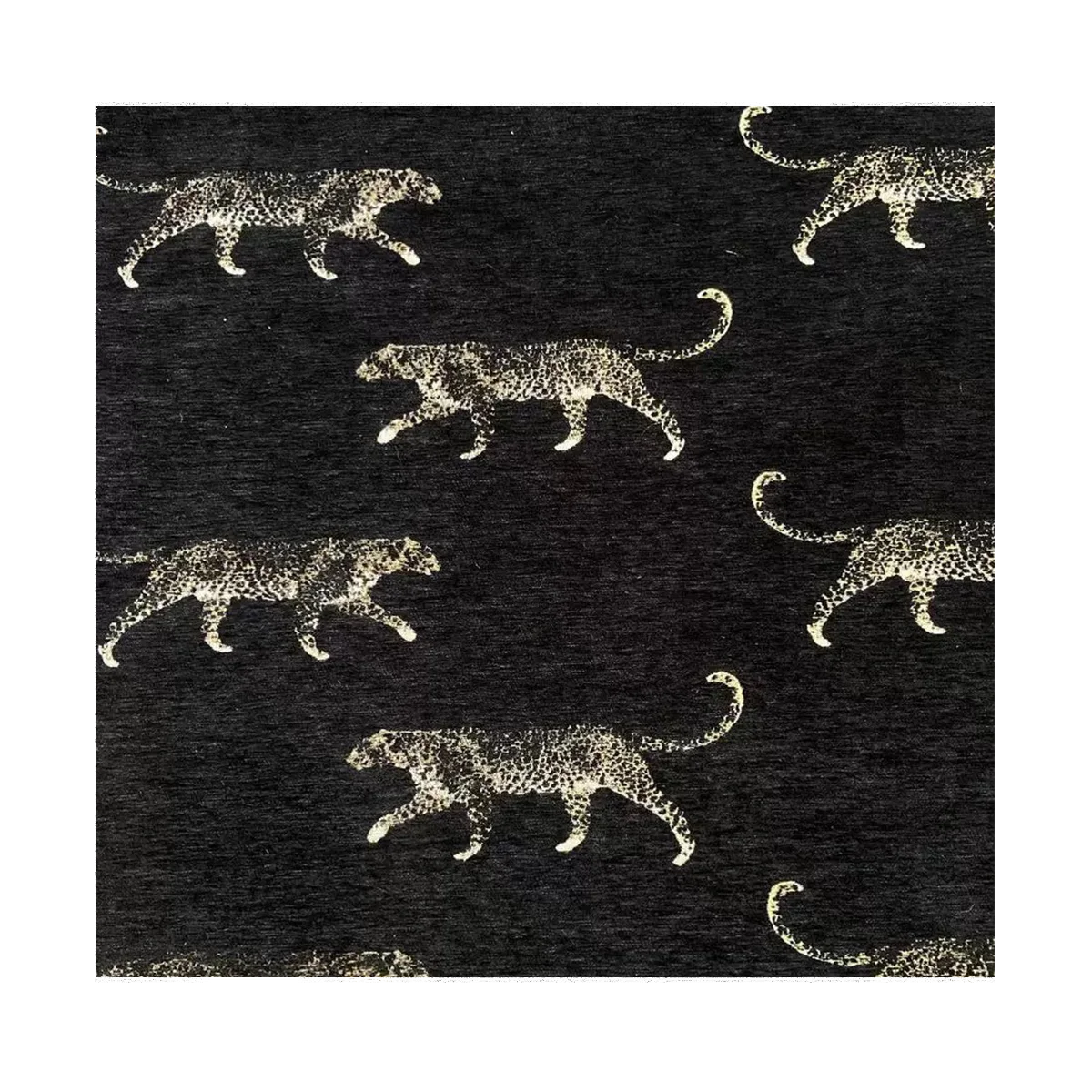 Black-Ground Gold Leopard | Bed Frame Cover