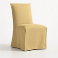 Matte Yellow WB PBV2042 - 33 | Long-Skirt Dining Chair Slipcover