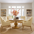 Matte Yellow WB PBV2042 - 33 | Snug fit Dining Chair with armrest Slipcover