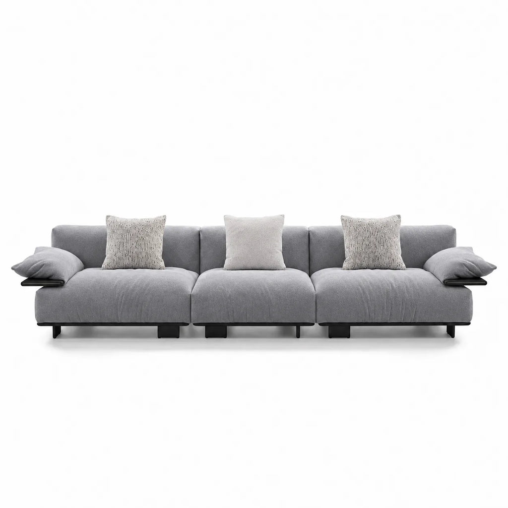 Custom Sofa Slipcover — Luna · Meteor Ash