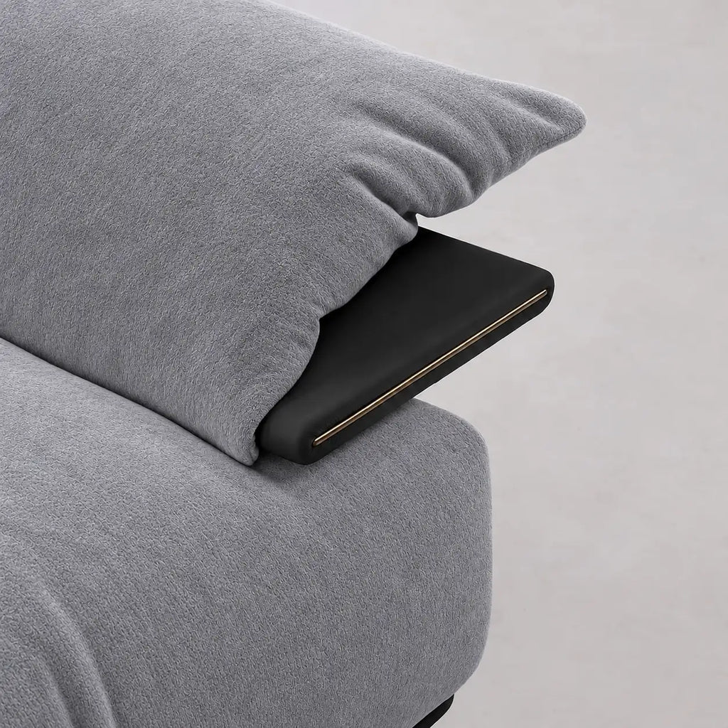 Custom Sofa Slipcover — Luna · Meteor Ash