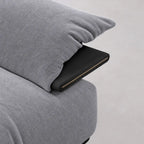 Custom Sofa Slipcover — Luna · Meteor Ash
