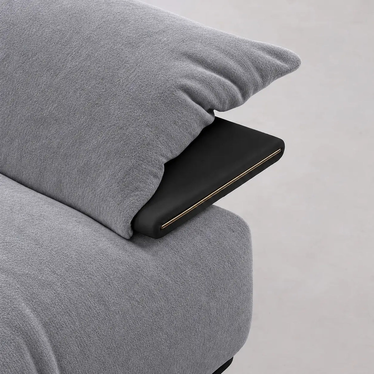 Custom Sofa Slipcover — Luna · Meteor Ash