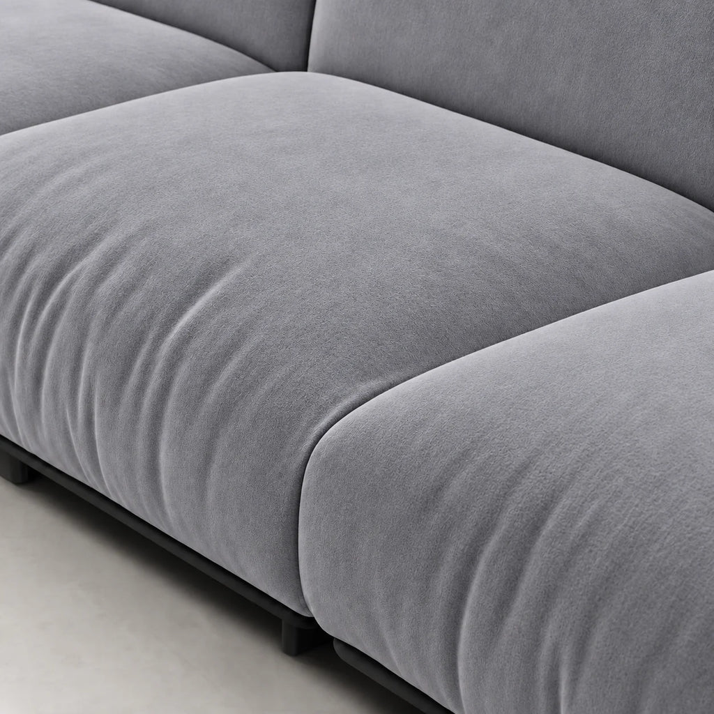 Custom Sofa Slipcover — Luna · Meteor Ash