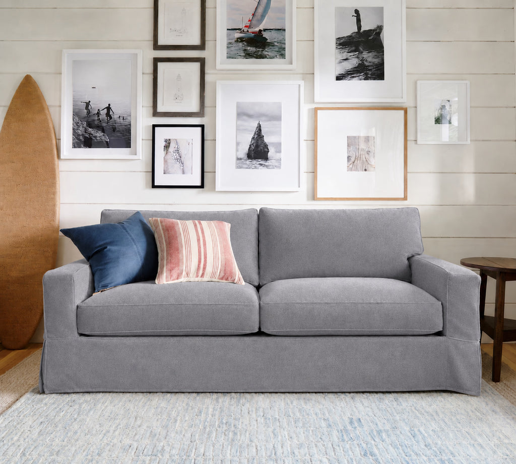 Meteor Ash Luna-02 custom sofa slipcover