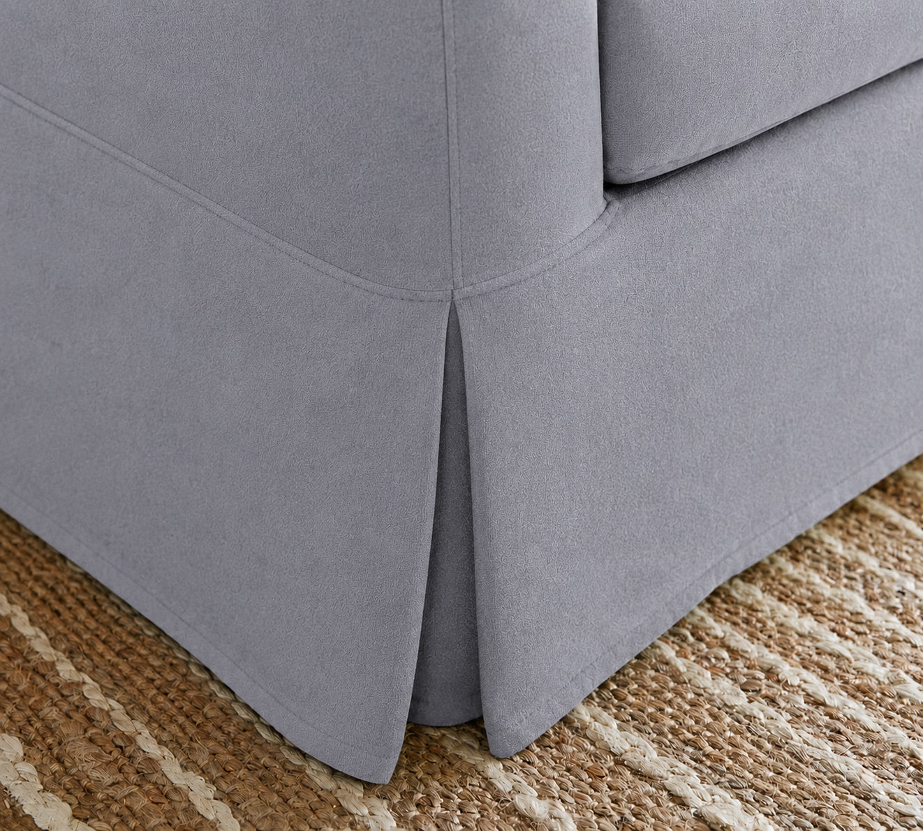 Meteor Ash Luna-02 custom sofa slipcover