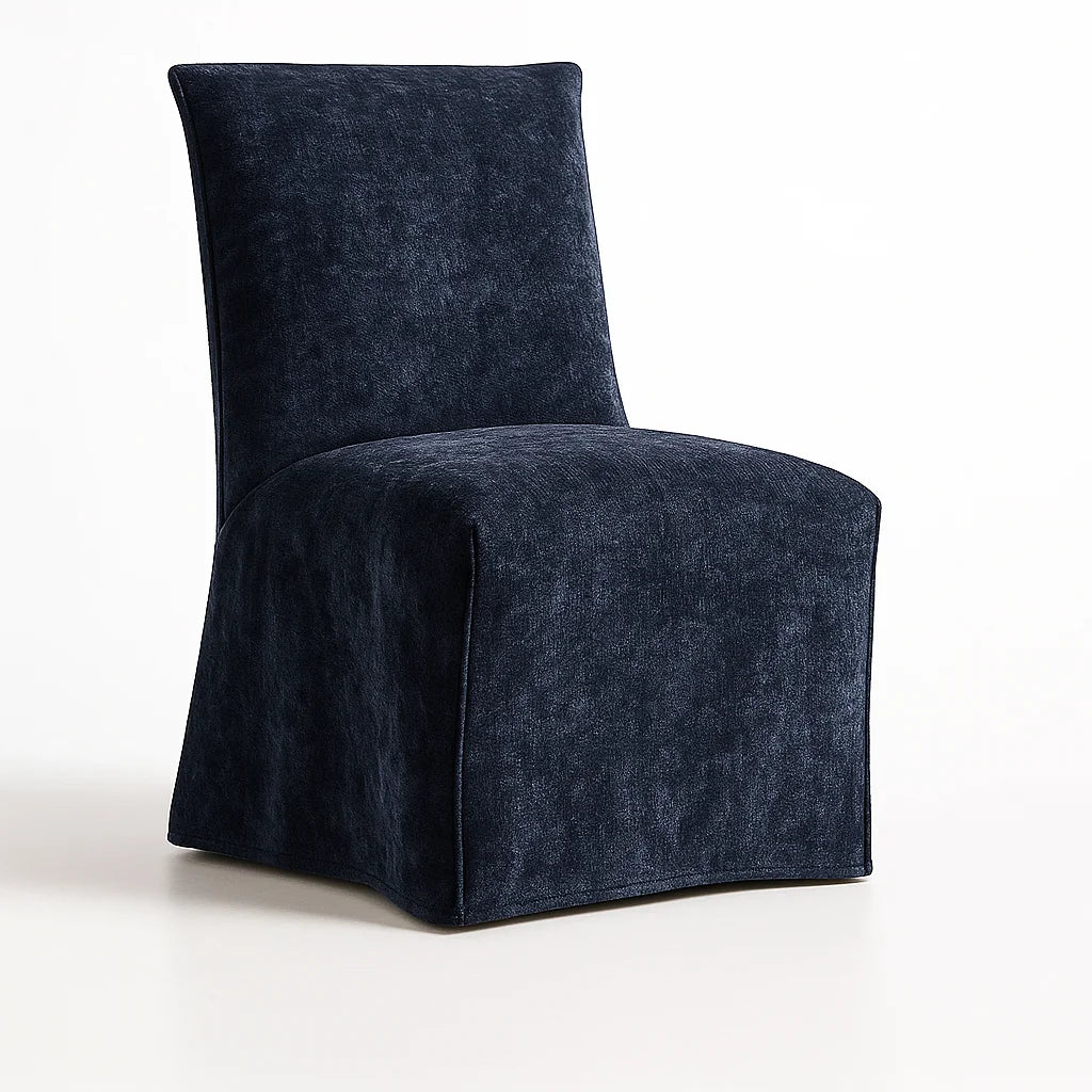 Midnight Admiral WX23006 - 25 | Long-Skirt Dining Chair Slipcover