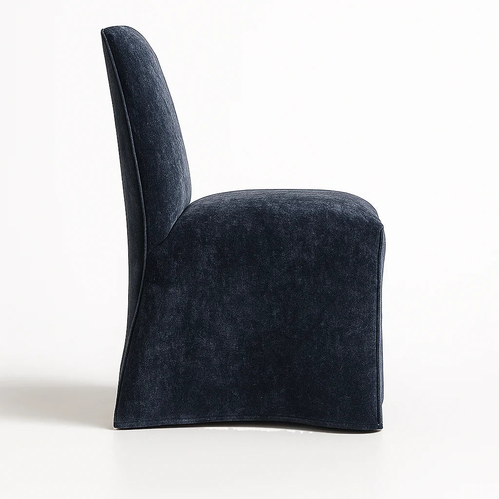 Midnight Admiral WX23006 - 25 | Long-Skirt Dining Chair Slipcover