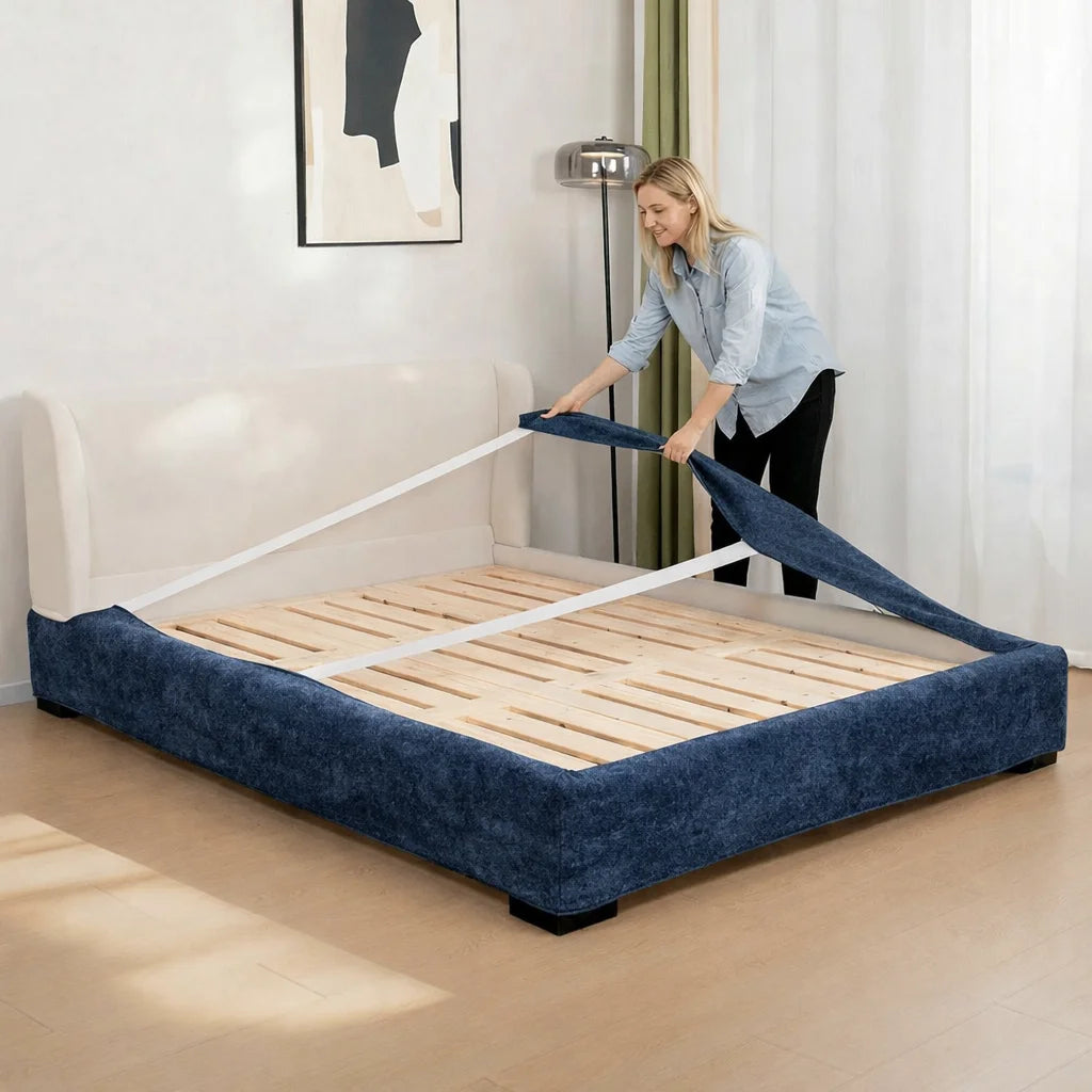 Midnight Navy WX818 - 12 | Bed Skirt