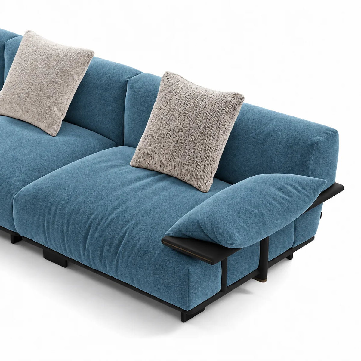 Custom Sofa Slipcover — Luna · Midnight Prussian