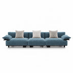 Custom Sofa Slipcover — Luna · Midnight Prussian