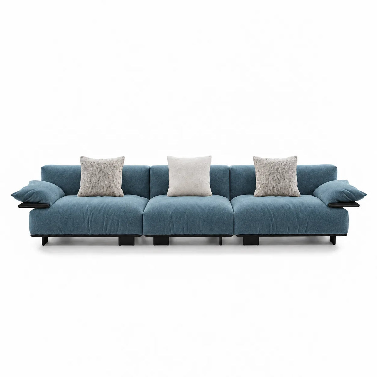 Custom Sofa Slipcover — Luna · Midnight Prussian