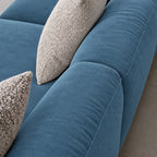 Custom Sofa Slipcover — Luna · Midnight Prussian