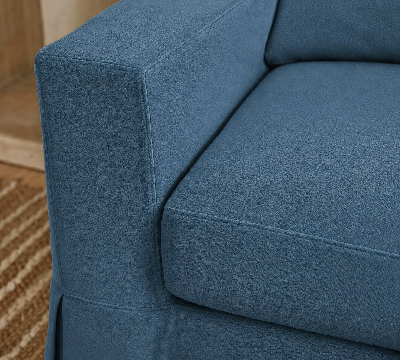 Midnight Prussian Luna-05 custom sofa slipcover