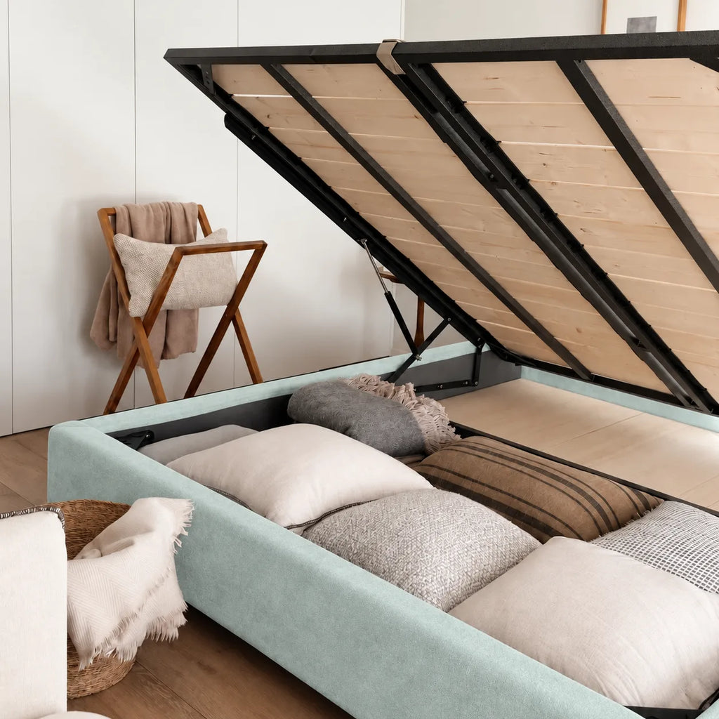 Mint · Stretch-Fit Bed Frame Cover