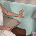 Mint · Stretch-Fit Bed Headboard Cover