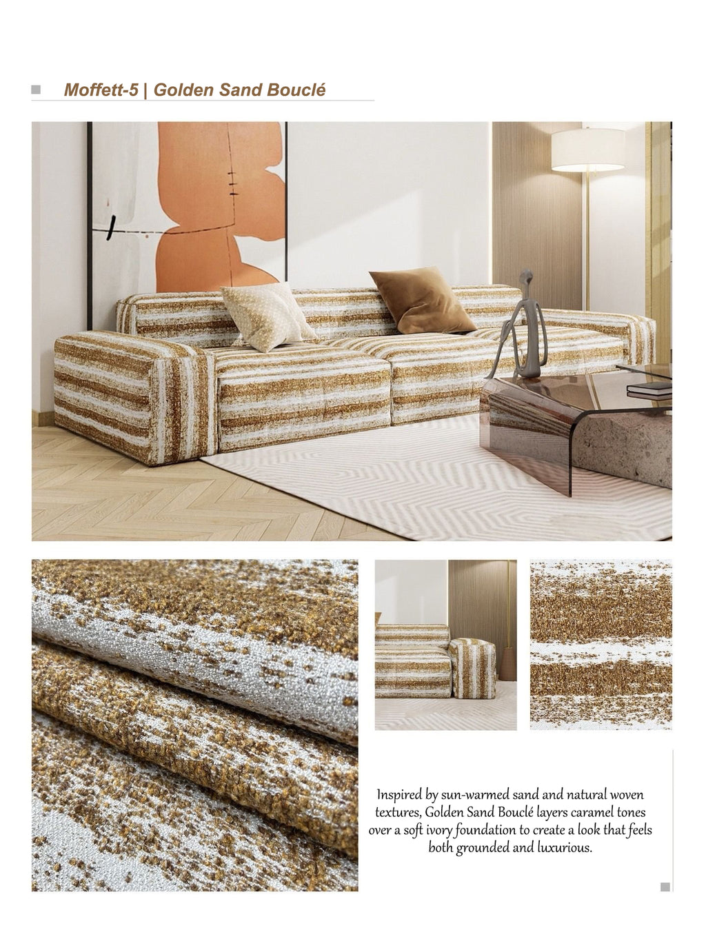 Moffett-5 | Golden Sand Bouclé