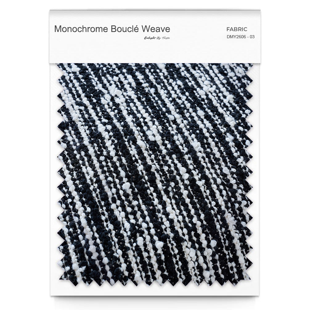 Monochrome Bouclé Weave DMY2606 - 03
