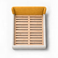 Mustard · Stretch-Fit Bed Headboard Cover