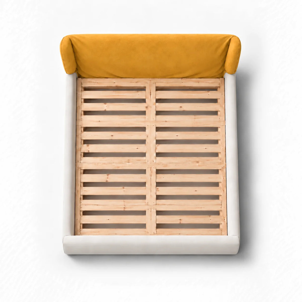 Mustard · Stretch-Fit Bed Headboard Cover