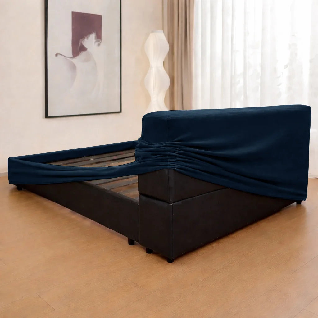 Navy Blue WB PBV2042 - 47 | Bed Frame & Headboard Cover