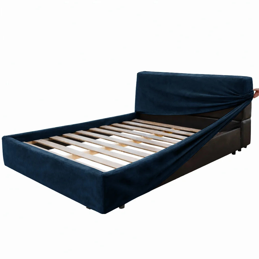Navy Blue WB PBV2042 - 47 | Bed Frame & Headboard Cover