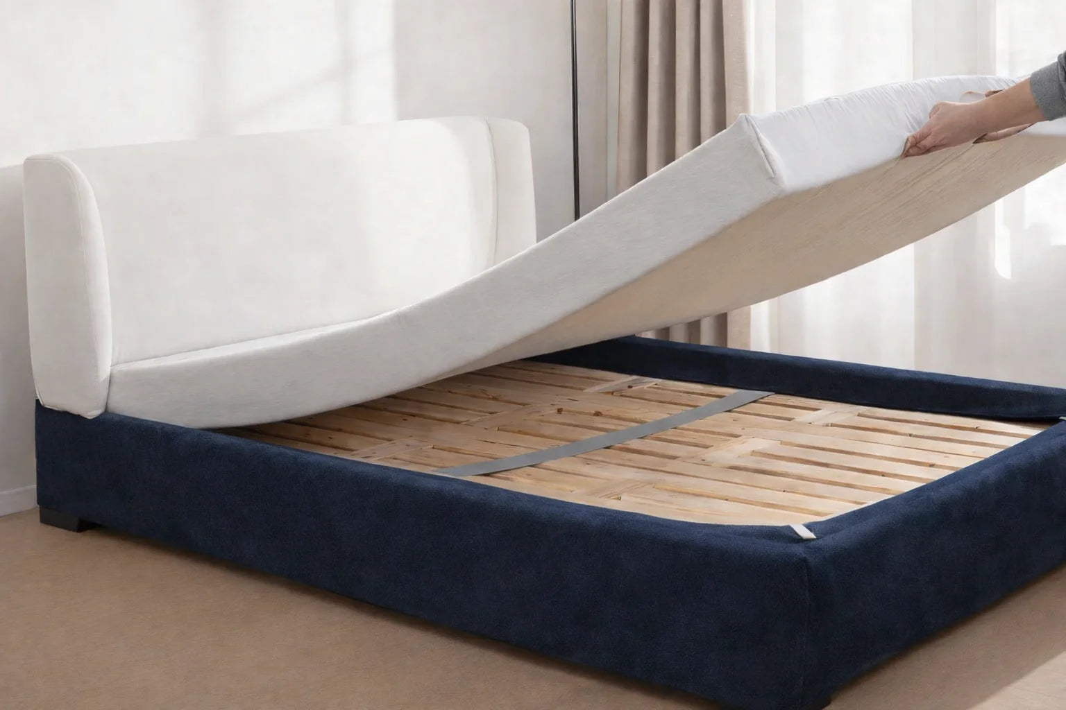 Navy Blue WB PBV2042 - 47 | Bed Skirt