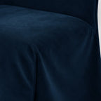 Navy Blue WB PBV2042 - 47 | Long-Skirt Dining Chair Slipcover