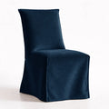 Navy Blue WB PBV2042 - 47 | Long-Skirt Dining Chair Slipcover