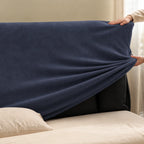 Navy · Stretch-Fit Bed Headboard Cover