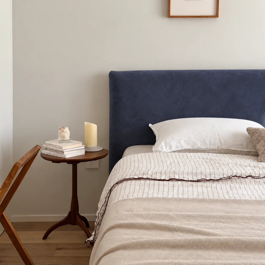 Navy · Stretch-Fit Bed Headboard Cover