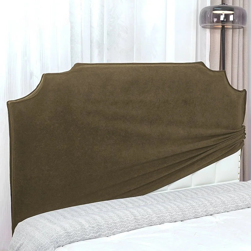 Desert Taupe | Performance Brushed Velvet | Bed Headboard Cover