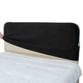 Bed Headboard Cover | Performance Antimicrobial Chenille - Obsidian Noir