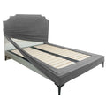 Harbor Mist | Performance Brushed Velvet | Bed Frame + Headboard Cover
