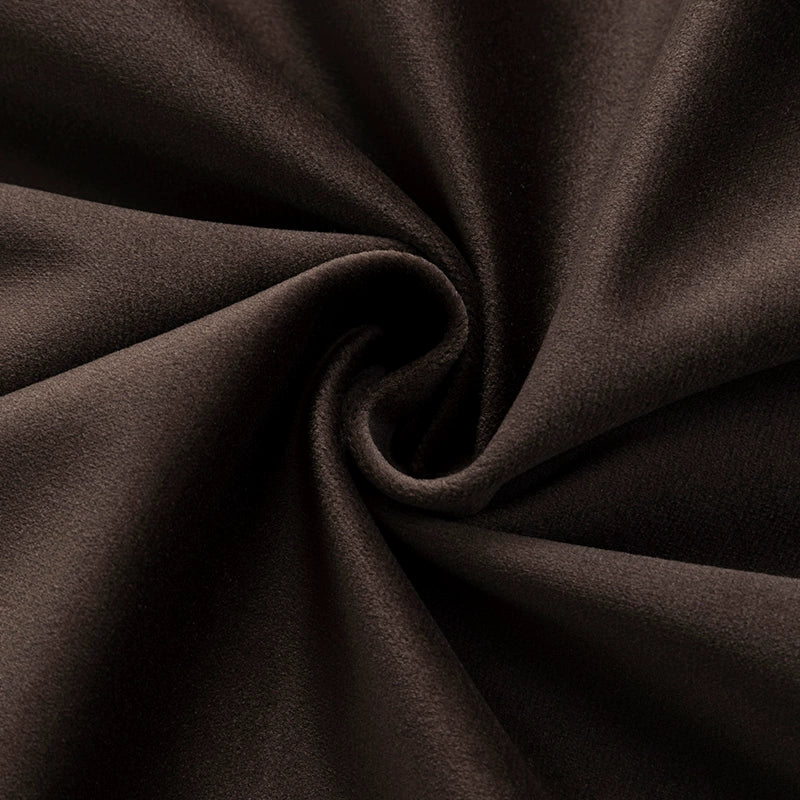 Upholstery Flocking Velvet Fabric | Brown Series