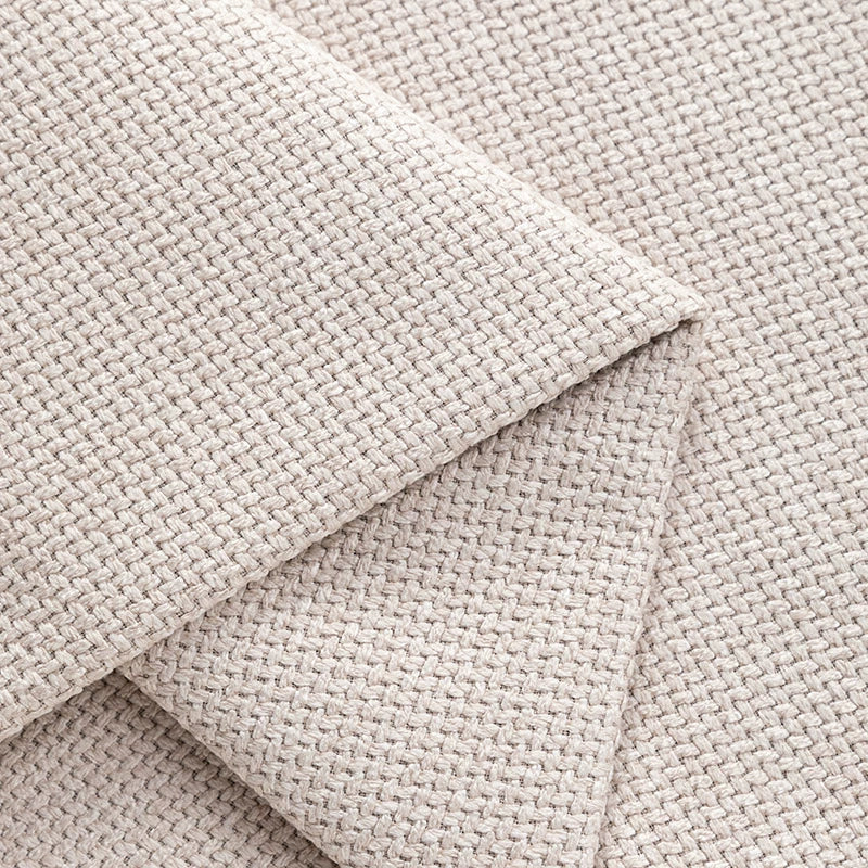 One Piece Custom Sofa Slipcover | Elara Flax- Beige