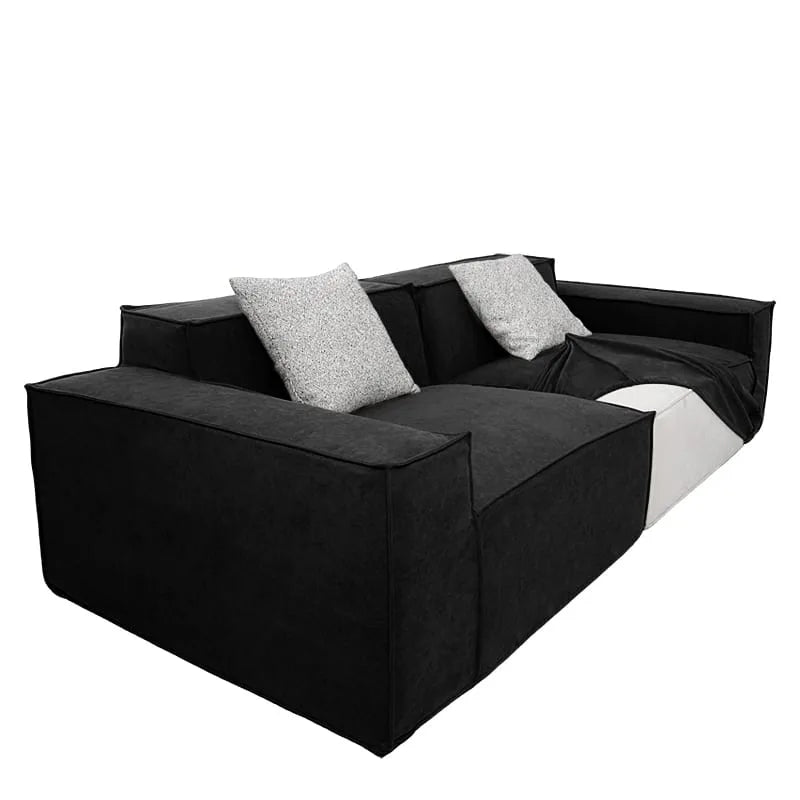 Custom Sofa Slipcover | Performance Brushed Velvet - Noir Élite