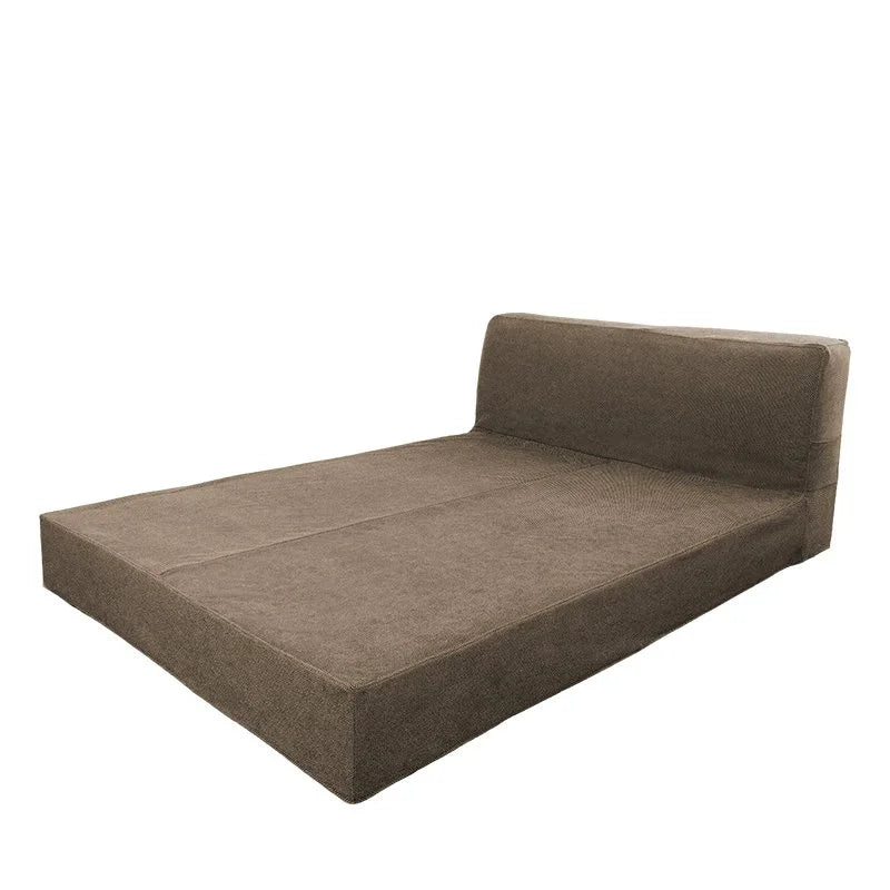 Bed Frame + Headboard Cover In Full | Velour Latte