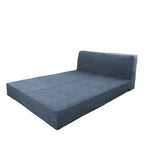 Bed Frame + Headboard Cover In Full | Midnight Indigo