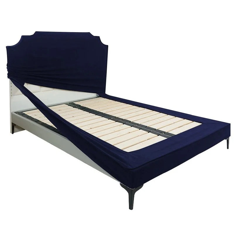 Midnight Admiral | Performance Brushed Velvet | Bed Frame + Headboard Cover