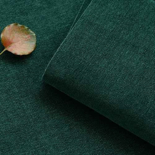 Custom Bed Frame Cover — Elara Flax · Evergreen Canopy