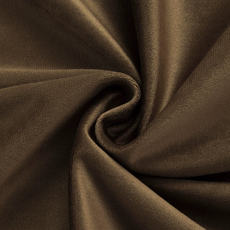 Upholstery Flocking Velvet Fabric | Brown Series