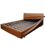 Bed Frame + Headboard Cover | Terravia - Chestnut