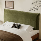 Herringbone Chenille Stretch-Fit Bed Headboard Cover