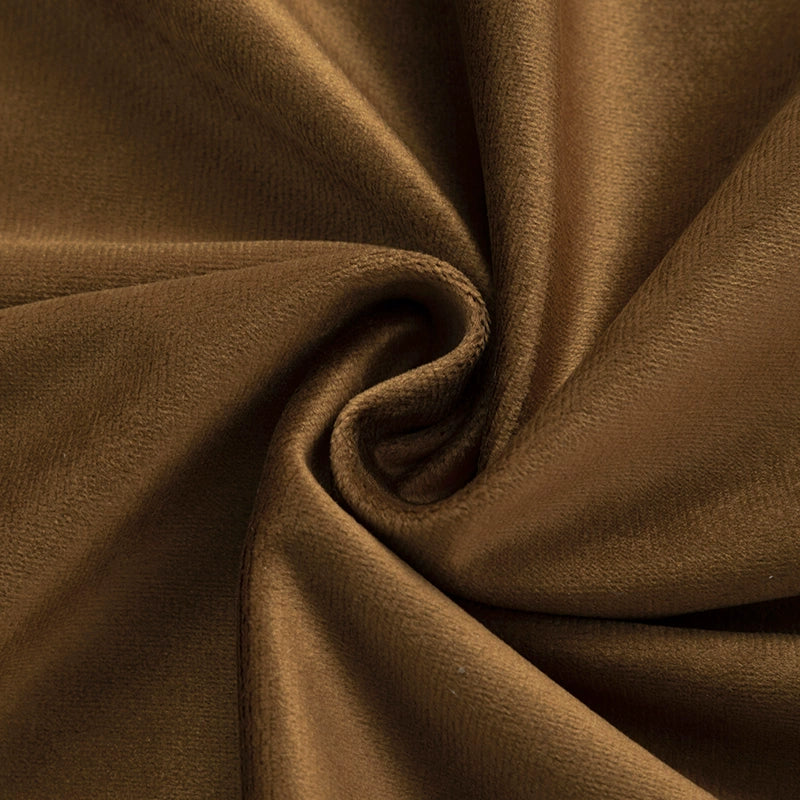 Upholstery Flocking Velvet Fabric | Brown Series
