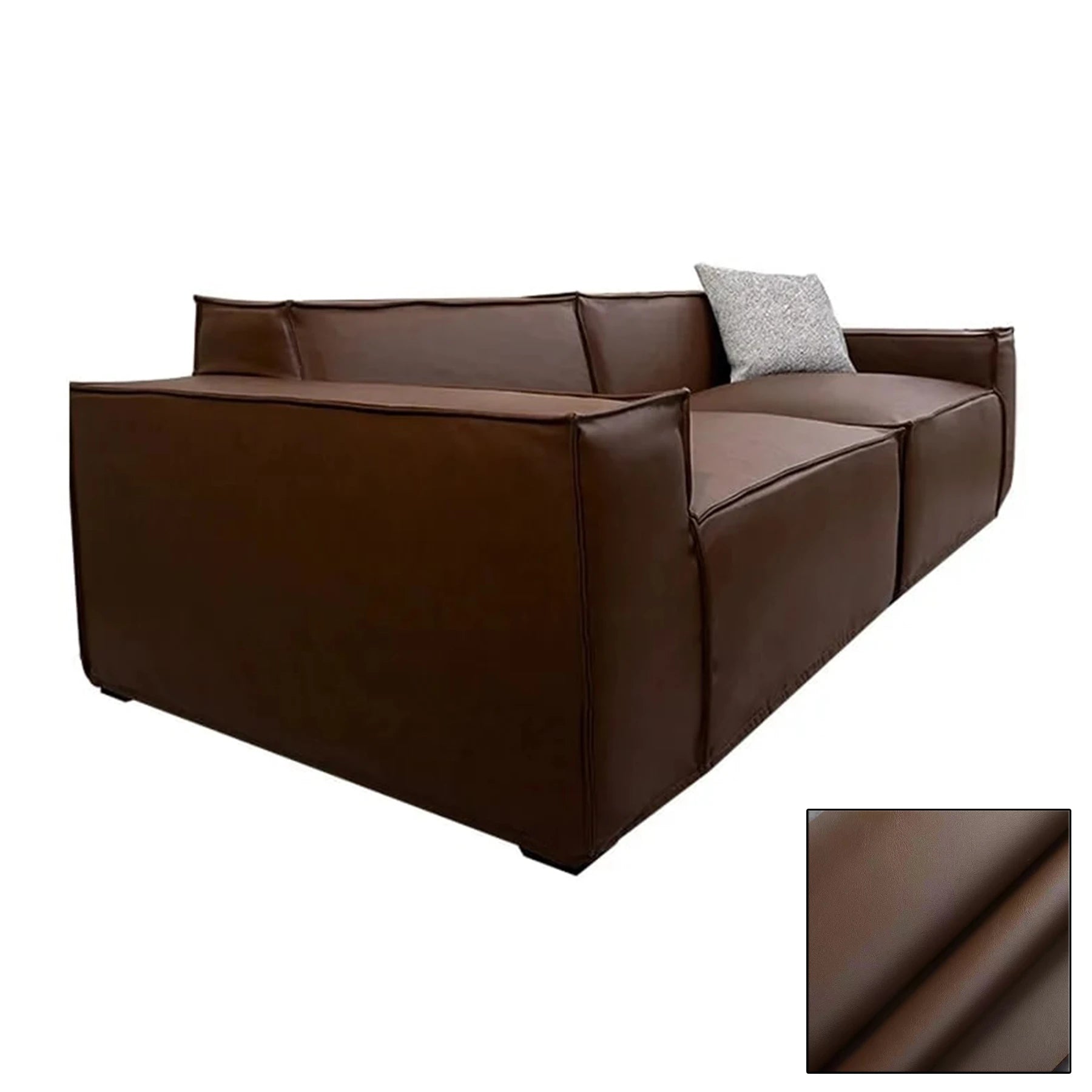 Custom Sofa Slipcover | Terravia - Cinnamon Mahogany