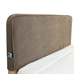 Mid Bed Headboard Cover | Velour Latte