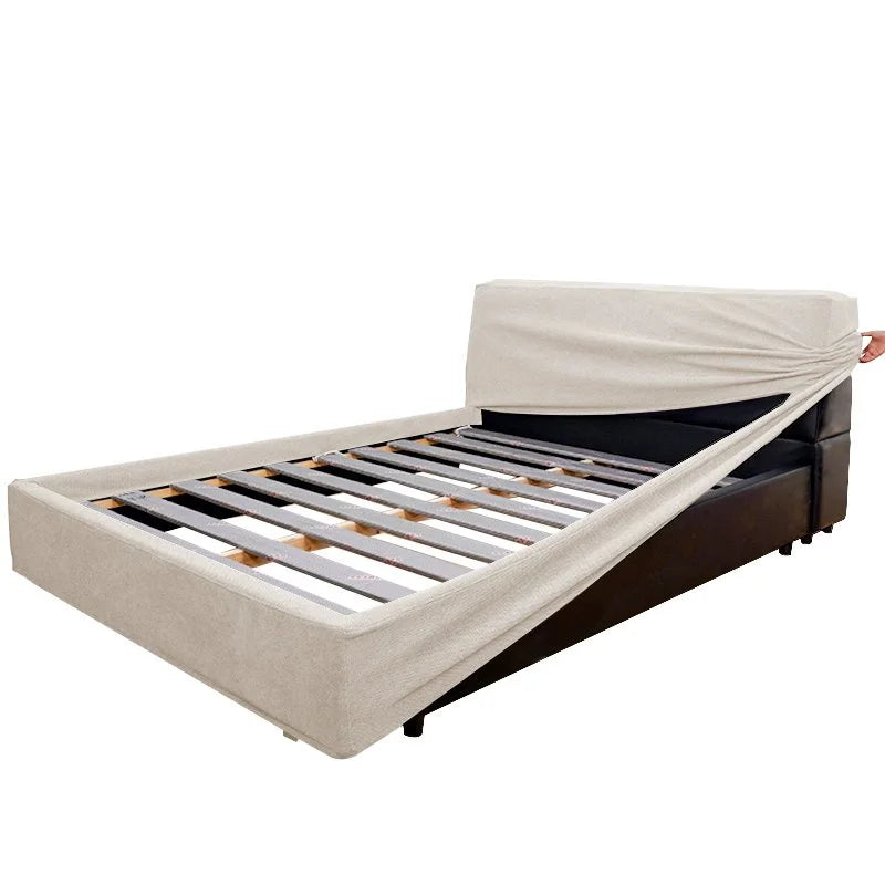Cream ML 625 - 02 | Bed Frame + Headboard Cover