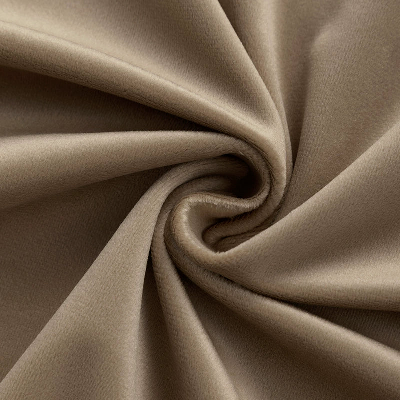Upholstery Flocking Velvet Fabric | Brown Series