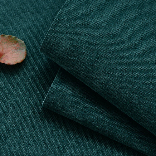 Custom Bed Frame Cover — Elara Flax · Emerald Jewel